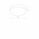 Plafon ARENA GRAPHITE 40cm 3xE14 | grafit 10178