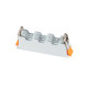 Oprawa sufitowa wpuszczana MINI LED WHITE 14,6cm 10W ciepła 3000K | biały 10042