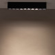 Liniowa oprawa natynkowa MIDI LED 38,5cm 40W 3000K ciepła | czarny 10056