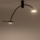 Lampa sufitowa HEFT 110cm 2xGX53 | czarny/brązowy 10356