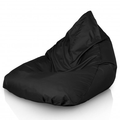 Czarna Pufa Fotel Bermudy Nylon