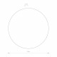 Lampa ścienna kinkiet RING LED L śr. 35cm 13W 3000K | satynowa miedź 10348