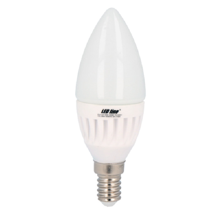 Żarówka świecowa LED E14 7W 2700K 630lm C37 | ciepła