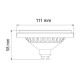 Żarówka LED ES111 / GU10 9W zimna 6500K kąt 120st BLACK