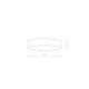 Plafon LID ROUND LED 21cm 35W barwa ciepła 3000K | czarny 10408