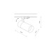 Spot TINOS LED wys. 14cm 30W 4000K do szyn CTLS 3F | biały 10395