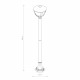 Lampa stojąca AMELIA 100cm E27 IP44 | czarny 10497