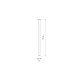 Lampa punktowa LASER 75 cm G9 | czekoladowy 10912