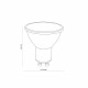 ŻARÓWKA GU10 BLACK 5W WARM WHITE 3000 K 5588