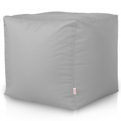 Srebrna Pufa Ogrodowa Outdoor Nylon