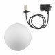 Lampa PROFILE SNOWBALL 11297 wys.110cm szer.16cm G9 IP20 | Czarny/Biały