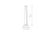 Lampa stojąca SLIT LED 11376 wys.70cm 12W 3000K 600 lm | Czarny