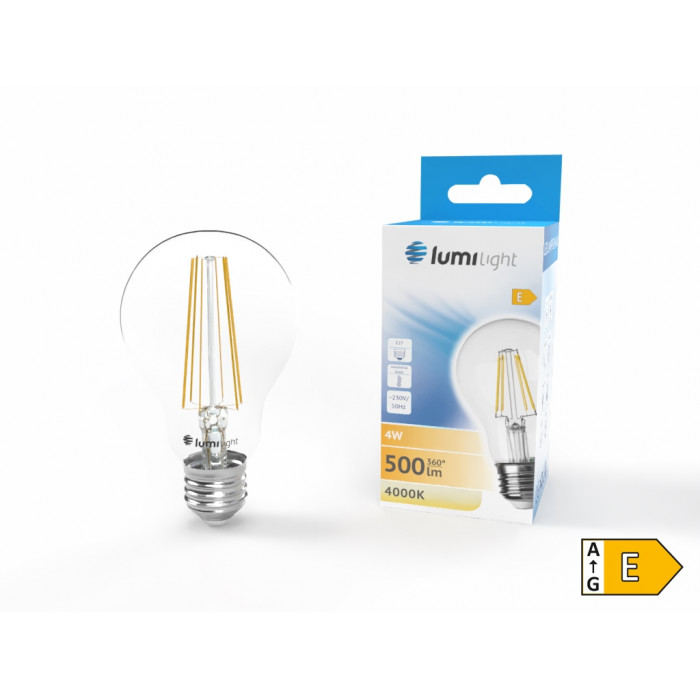 Żarówka LED FLM A60 E27 4W 500lm | barwa neutralna