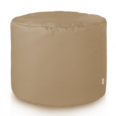 Beżowa Pufa Nylon Cilindro