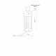 Lampa przenośna NALA LED 4W 2700K 170lm wys.30cm szer.12cm IP54 ściemniacz włącznik | Biały 11537