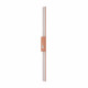 Zewnętrzny kinkiet DEMI LED M 18W 3000K 1200lm wys.100cm szer.5.2cm IP54 | Brick red 11557