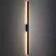 Zewnętrzny kinkiet DEMI LED L 24W 3000K 1500lm wys.144cm szer.5.2cm IP54 | Czarny 11558