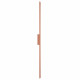 Zewnętrzny kinkiet DEMI LED L 24W 3000K 1500lm wys.144cm szer.5.2cm IP54 | Brick red 11561