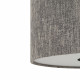 Lampa wisząca LAGO S E27 wys.130cm szer.40cm | Szary 11673