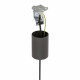 Lampa wisząca LAGO S E27 wys.130cm szer.40cm | Szary 11673