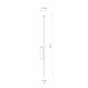 Kinkiet LASER WALL 2xG9 wys.78cm szer.2.5cm | Satynowa miedź 11815