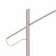 Lampa podłogowa POISE silk gray A E27 wys.240cm dług.260cm przewód 270cm włącznik | 11686