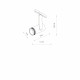 SPOT ZOOM LED 7W 3000K 300lm szer.5.7cm wys.14.5cm do szynoprzewodów NANO-LVM | Czarny 11715
