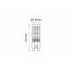 Żarówka LED SMD G9 230V 6W biała dzienna 4000K