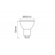 Żarówka LED line GU10 SMD 220-260V 5W 410lm 50° biała zimna 6500K