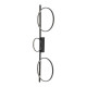 Kinket/lampa sufitowa CIRCOLO LED dł. 100cm 33W barwa ciepła 3000K | czarny 10816