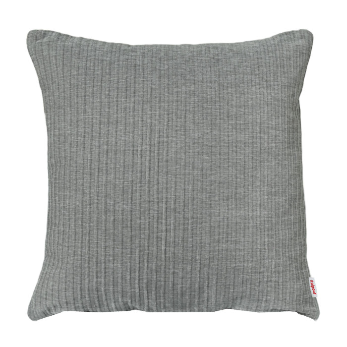 Poduszka Kwadratowa Velvet Stripe Mono – szary welur w prążki