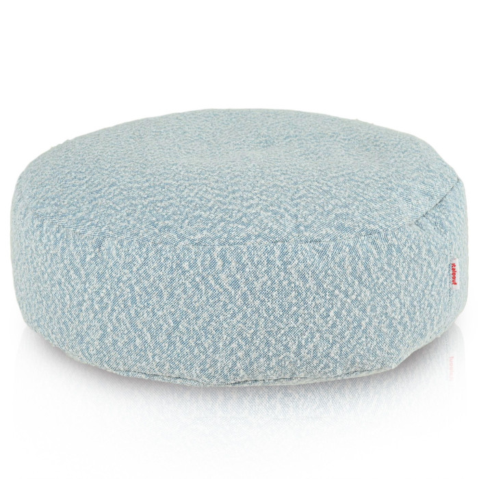 Pufa Podnóżek „Snowy Blue” – przytulny zimowy błękit