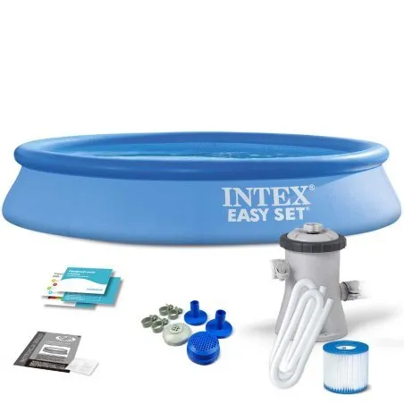 Basen ogrodowy 305 x 61 cm z zestawem 9w1 INTEX 28118, idealny do relaksu