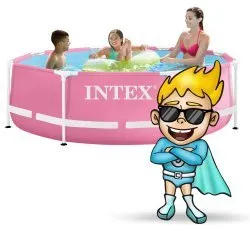 Basen z trwałego materiału 244 x 76 cm INTEX 28290 do letniego relaksu