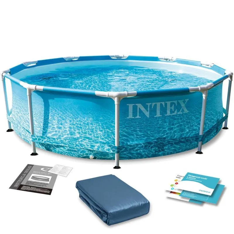 Stylowy basen stelażowy 305x76 cm 6w1 INTEX 28206 idealny na lato