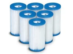 Zestaw 6 filtrów do pompy INTEX 29005, idealne do czyszczenia wody w basenie