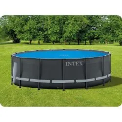 Praktyczna pokrywa do basenu 488 cm INTEX 28014, doskonała do użytku w ogrodzie