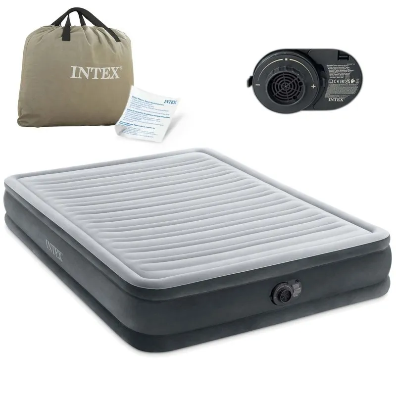 Wygodny materac dmuchany 203x152x33 w nowoczesnym stylu