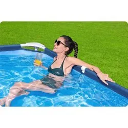Basen 400 x 211 x 81 cm, idealny do relaksu w ogrodzie w gorące dni
