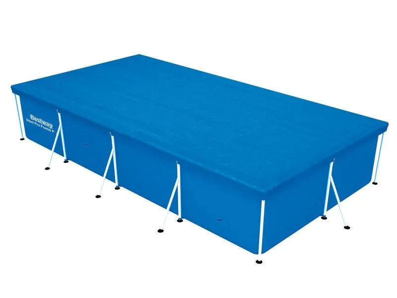 Pokrywa do basenu stelażowego 400 x 211 cm, odporna na warunki atmosferyczne, praktyczne rozwiązanie