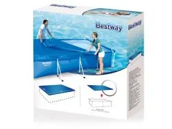 Pokrywa do basenu stelażowego 400 x 211 cm, łatwa w użyciu, doskonała dla rodzin z dziećmi