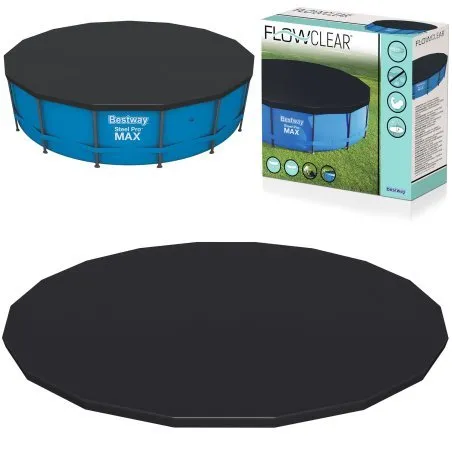 Pokrywa do basenu stelażowego 457 cm, odporna na warunki atmosferyczne, materiał PVC