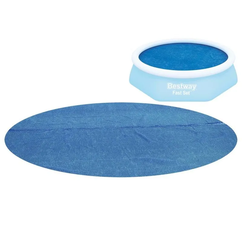 Stylowa pokrywa solarna do basenu 244 cm, idealna do ochrony wody