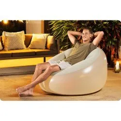 Fotel dmuchany LED Bestway 75086, świetny wybór do strefy wypoczynkowej w ogrodzie