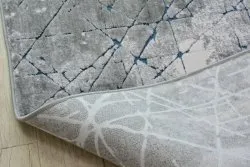 Akrylowy dywan YAZZ 6076 o teksturze przypominającej beton, trwały i elegancki