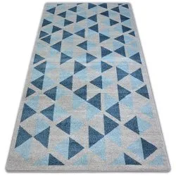 Szary dywan NORDIC CANVAS z nowoczesnym wzorem, idealny do każdego wnętrza