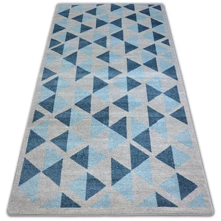 Szary dywan NORDIC CANVAS z nowoczesnym wzorem, idealny do każdego wnętrza