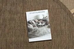 Okrągły dywan sizalowy FLOORLUX 20195 w odcieniach kawy i żółci
