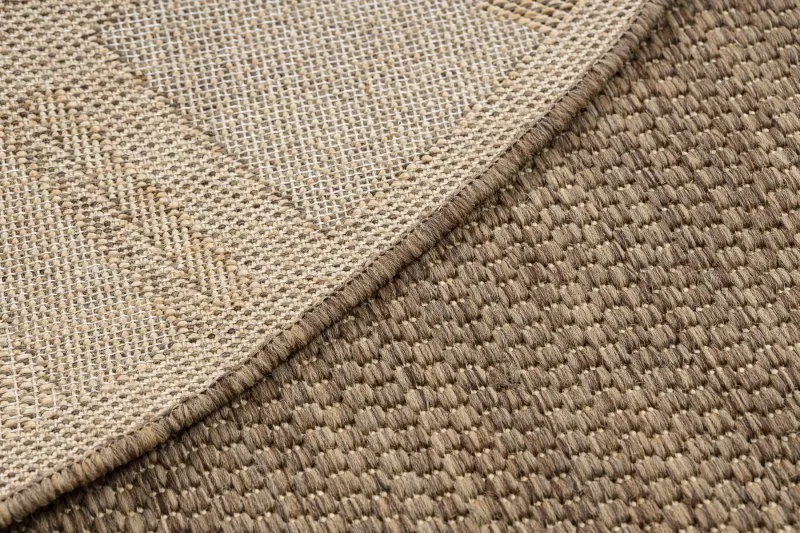 Dywan sizalowy FLOORLUX 20195 z naturalnym splotem w kolorze kawy