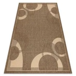 Dywan sizalowy FLOORLUX 20078 w kolorze kawy i maiz, naturalny materiał